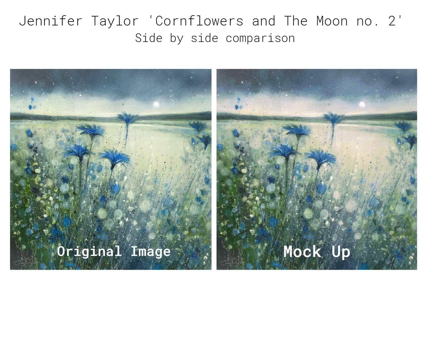 Cornflowers and The Moon no. 2