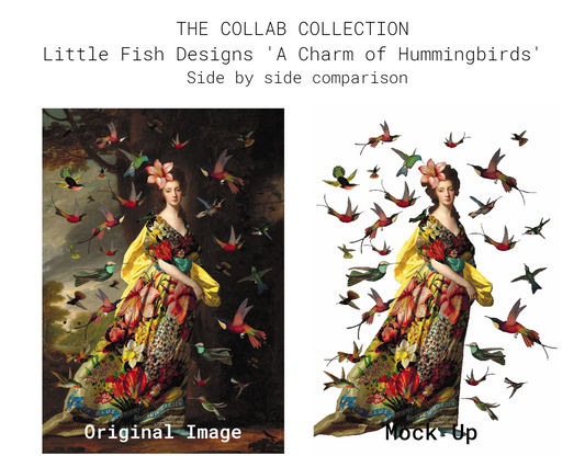 THE COLLAB COLLECTION - A Charm of Hummingbirds MAX Background Removed